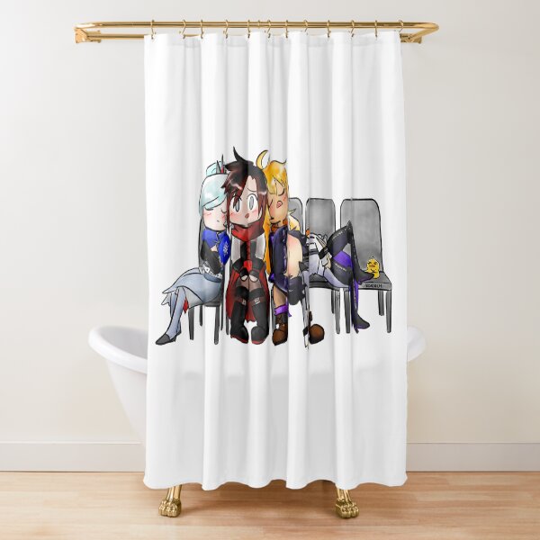 Sleepy RWBY Shower Curtain