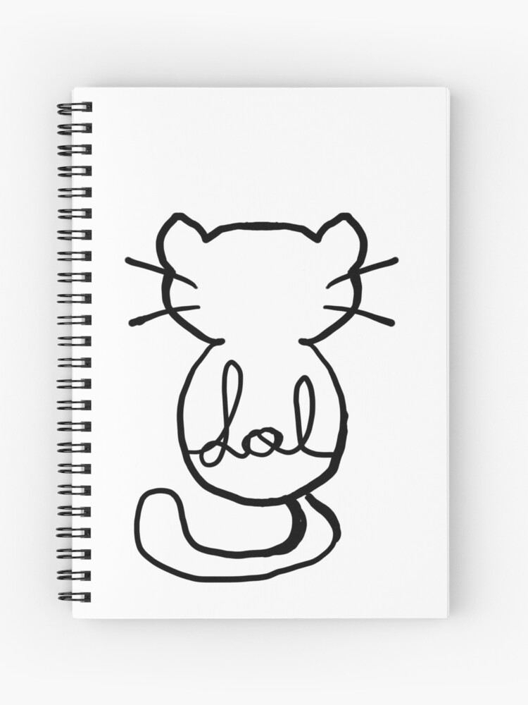 Cahier A Spirale Lol Chat Lol Lol Lol Par Raudette Redbubble