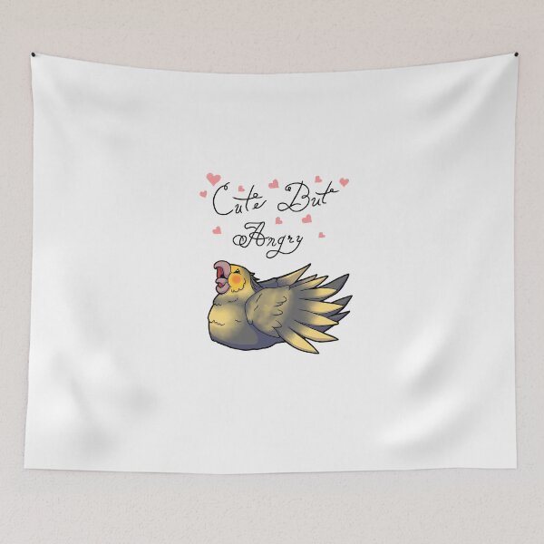 Item preview, Cute But Angry (Grey and yellow tiel) designed and sold by Adastumae.