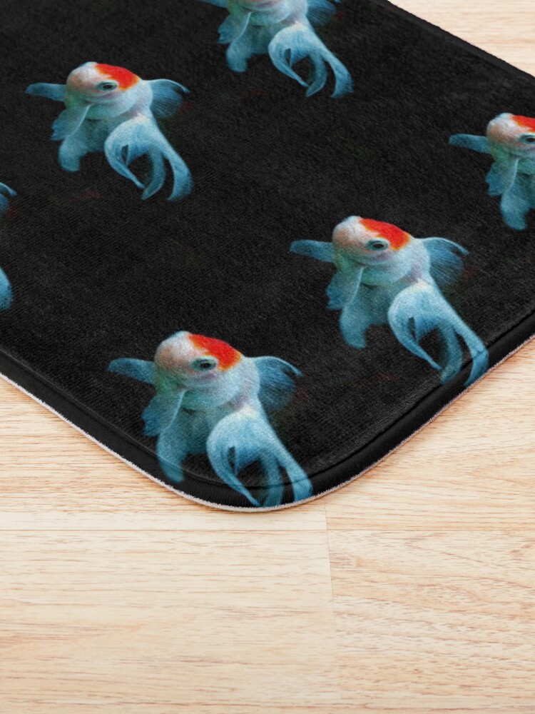 "White Goldfish" Bath Mat by WaterGardens Redbubble