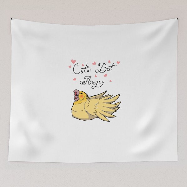 Item preview, Cute But Angry (Yellow tiel) designed and sold by Adastumae.