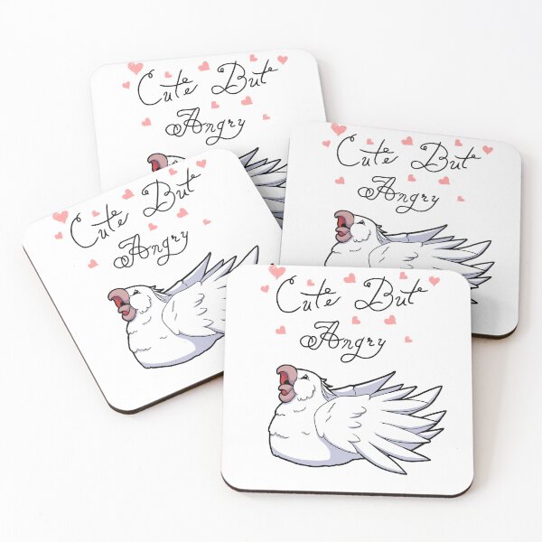 Item preview, Cute But Angry (White tiel) designed and sold by Adastumae.
