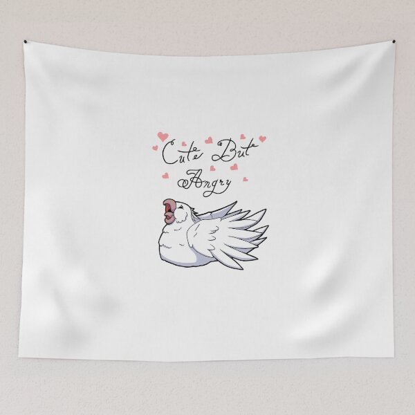Item preview, Cute But Angry (White tiel) designed and sold by Adastumae.