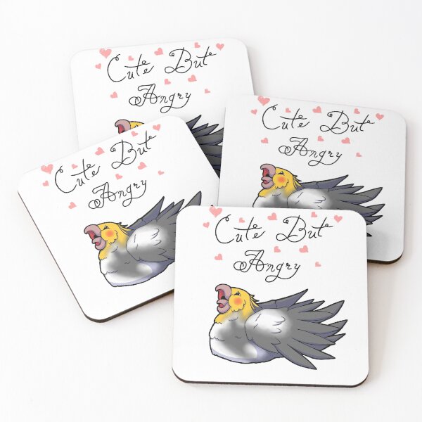 Item preview, Cute But Angry (White, grey and yellow tiel) designed and sold by Adastumae.