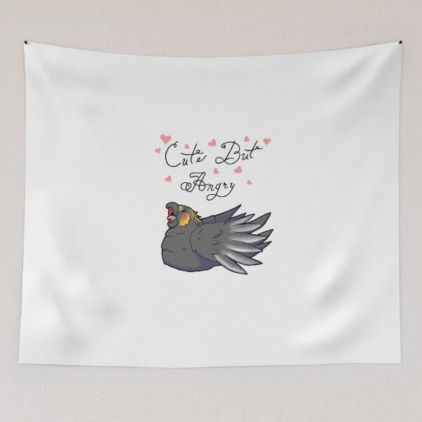 Item preview, Cute But Angry (Grey and yellow tiel) designed and sold by Adastumae.