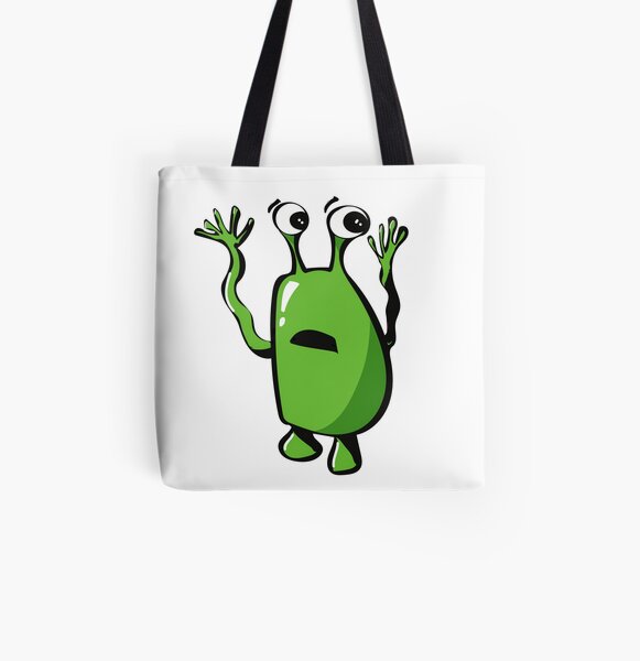 Green Monster All Over Print Tote Bag