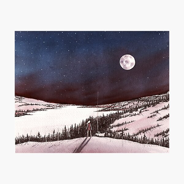 Home - Sophia Steals Away at Night Photographic Print