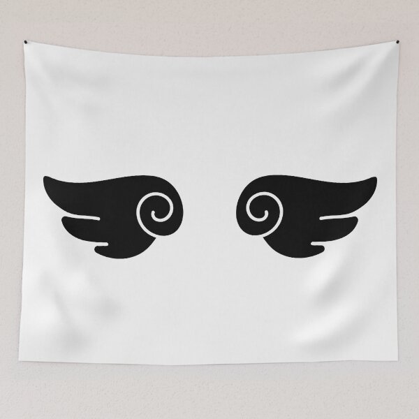 Item preview, Black and White Anime Angel Wings Back Design designed and sold by snidget.