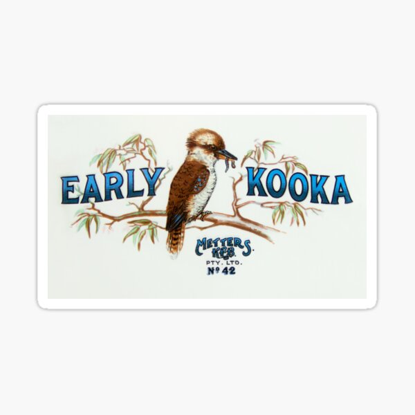 Early Kooka Metters Stoves Australia Sticker