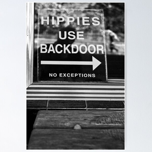 Item preview, Hippies Use Back Door designed and sold by Cecily  Graham.