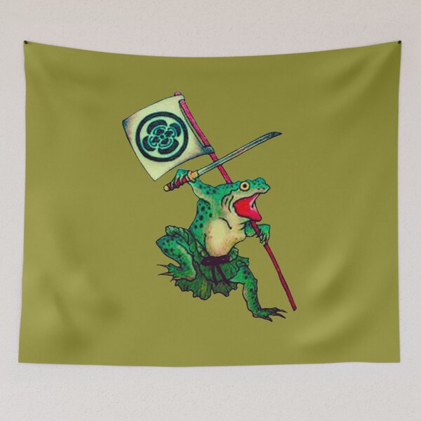Item preview, Frog Carrying A Flag Banner designed and sold by VictorIos.