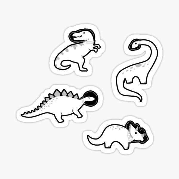 Space Dinosaur Holographic Sticker — Lathe and Quill