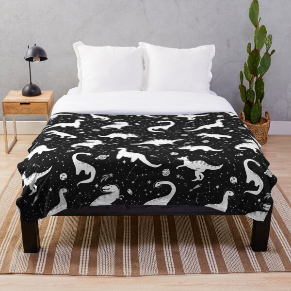 Space Dinosaurs Throw Blanket