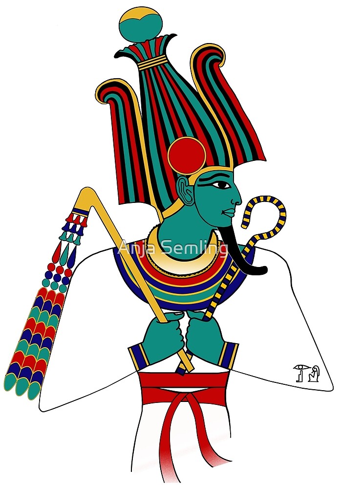 &ldquo;OSIRIS I Ägypten Gottheit&rdquo; von Anja Semling | Redbubble