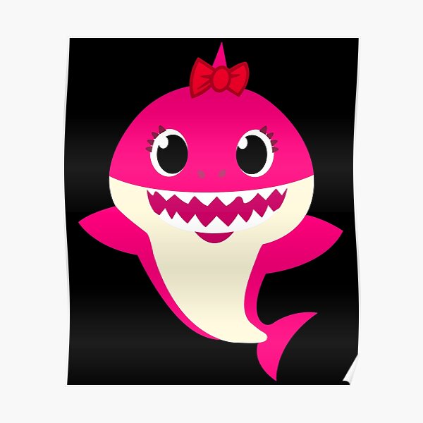 Baby Shark Girl Posters | Redbubble