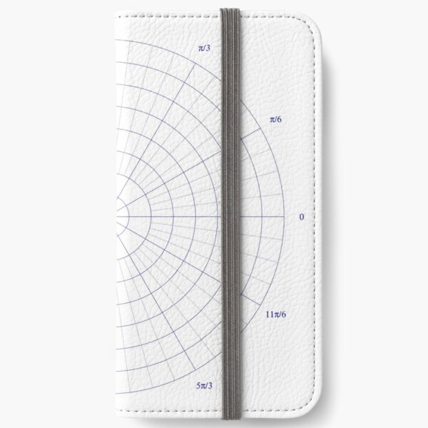 graph paper of polar coordinates, #graph #paper #polar #coordinates #GraphPaper #PolarCoordinates iPhone Wallet