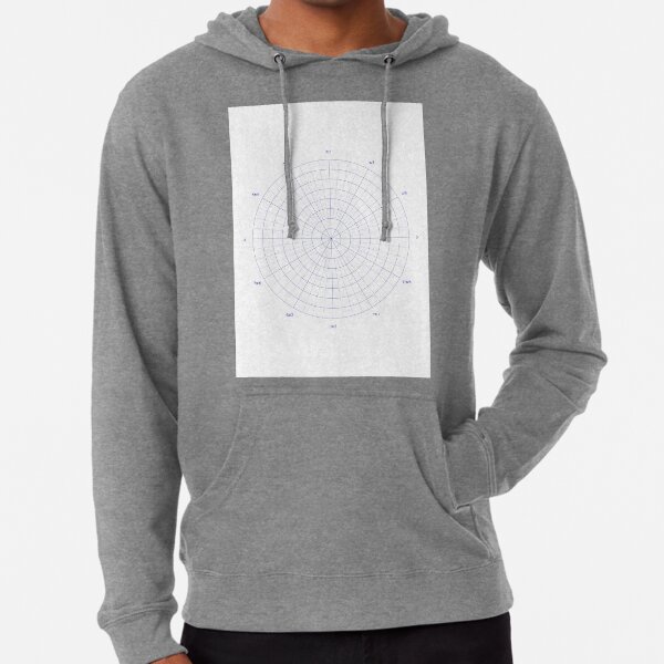 graph paper of polar coordinates, #graph #paper #polar #coordinates #GraphPaper #PolarCoordinates Lightweight Hoodie