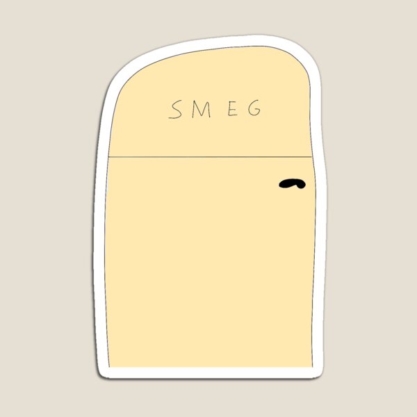 Artikel-Vorschau von Gelber Smeg-Kühlschrank, designt und verkauft von -Mercedes-.