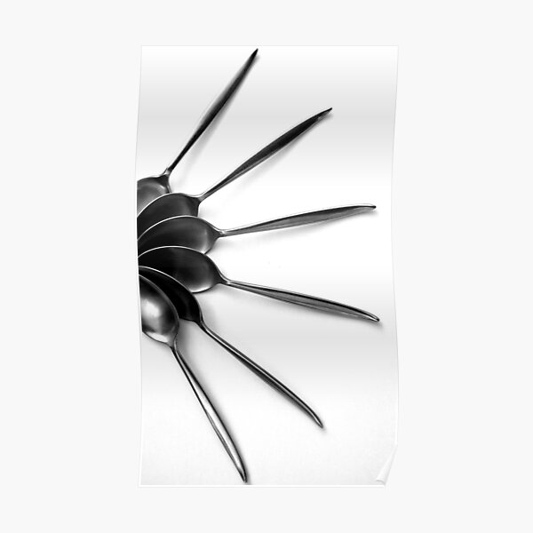 Spoons on White - Still Life Poster
