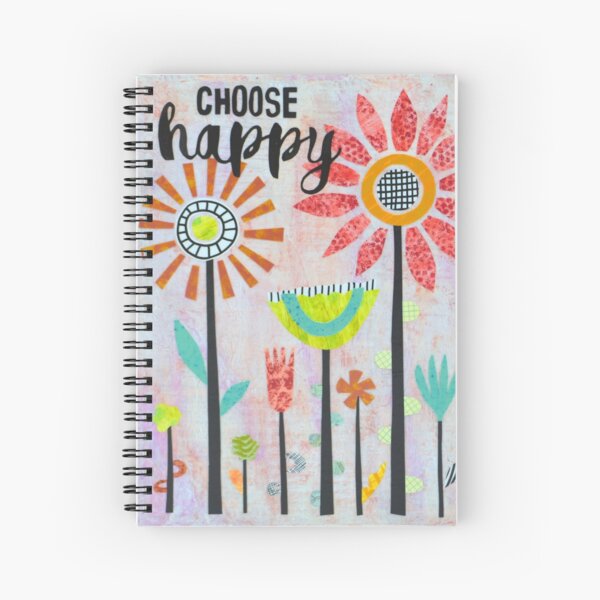 Choose Happy Spiral Notebook