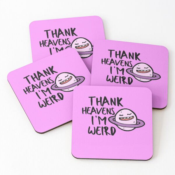 Item preview, Thank Heavens I'm Weird Introvert Awkward Relax Cute Funny Sarcastic Happy Fun Inspirational Gift designed and sold by EpsilonEridani.