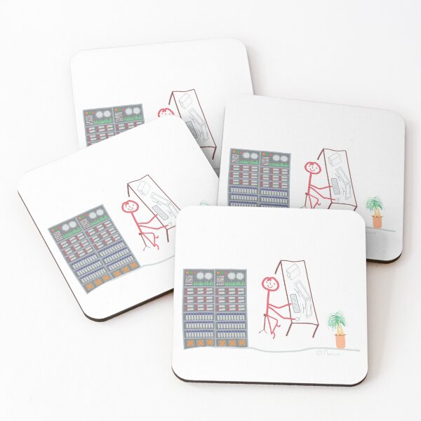 Item preview, Computer Technician Stick Figure, Woman Work Hobby Administrator Office Computer IT Technician designed and sold by KlareLinie.