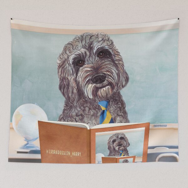 Item preview, HARRY Schooldog doodle @labradoodlen_harry designed and sold by BridgetDoodles.