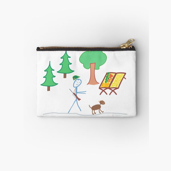 Item preview, Hunting stickman dog forest conservation animals designed and sold by KlareLinie.