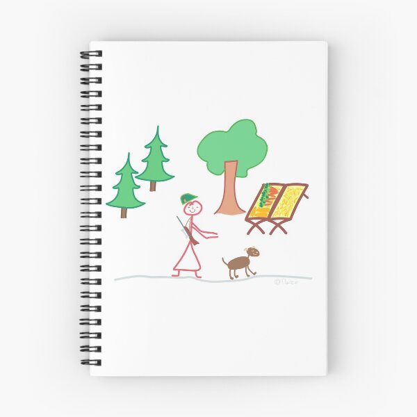 Item preview, Hunter Hunting Dog Wild Feeding Stick Figure Job Feeding Animals designed and sold by KlareLinie.