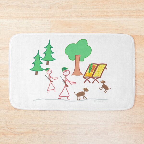 Item preview, Hunter Outing Woman Feeding Wild Animal Stick Figure Job Animals Feeding designed and sold by KlareLinie.