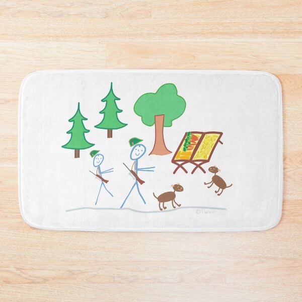 Item preview, Hunter Outing Group Man Wild Feeding Stick Figure Job Animals Feeding designed and sold by KlareLinie.