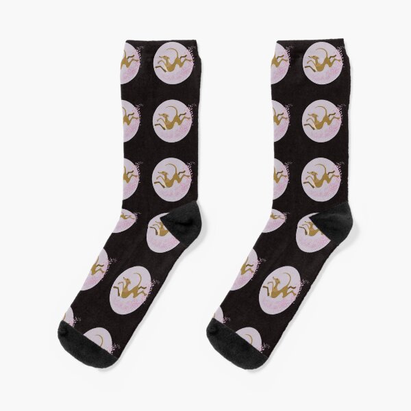 Leaping Lurcher Socks