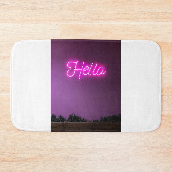 Artikelvorschau, Hallo Pink Neonschild entworfen und verkauft von newburyboutique.