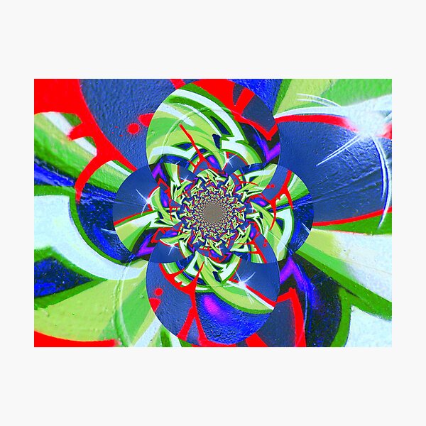 Twisted Graffiti Photographic Print