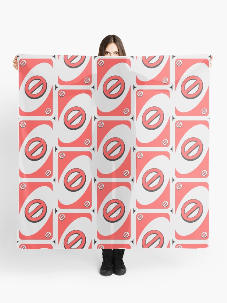 Red Uno Reverse Scarves for Sale