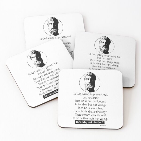 Item preview, Epicurus - Atheist Quote designed and sold by radvas.