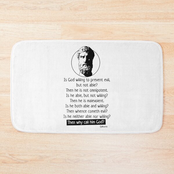 Item preview, Epicurus - Atheist Quote designed and sold by radvas.