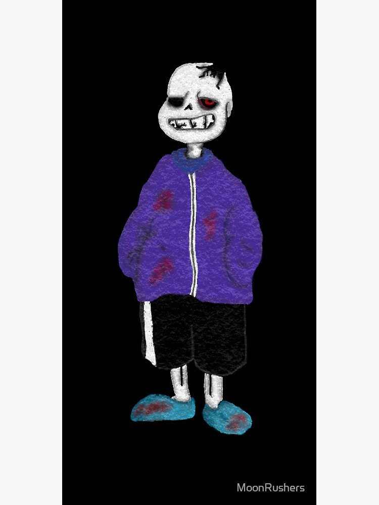 Horror Sans Bitty Postcard for Sale by MoonRushers