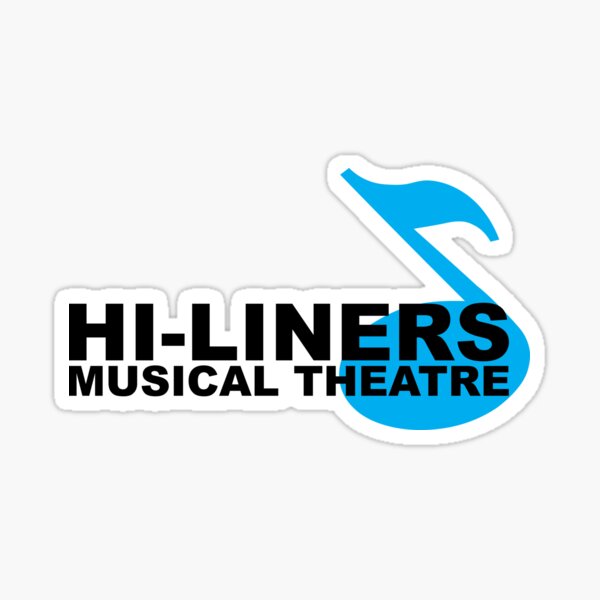 Hi-Liners Musical Theatre with blue note Sticker