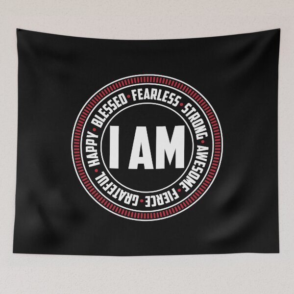 Item preview, I Am Strong Fearless Happy I Inspirational Saying designed and sold by 2blackcherries.