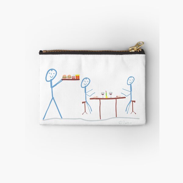 Item preview, Waiter Stick Figure Restaurant Occupation Work Dinner Man designed and sold by KlareLinie.