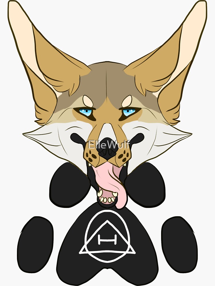 Canine Coyote Therian | Sticker