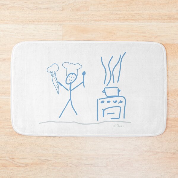 Item preview, Chef stick figure, work profession restaurant designed and sold by KlareLinie.