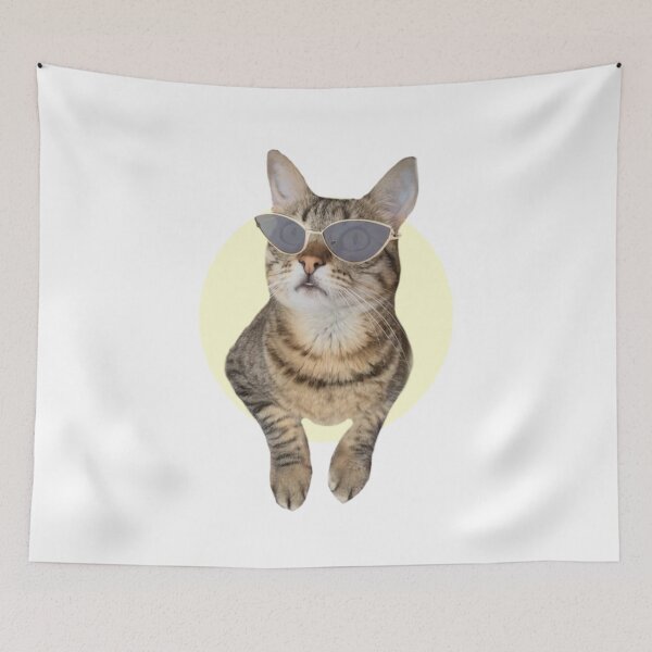 Item preview, cool cat with glasses designed and sold by wtnessa.