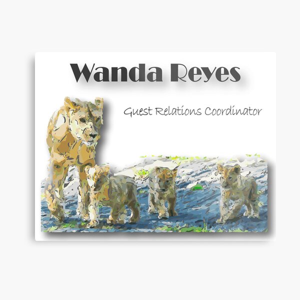Name Plaque Design Metal Print