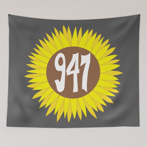Item preview, Hand Drawn Michigan Sunflower 947 Area Code designed and sold by itsrturn.