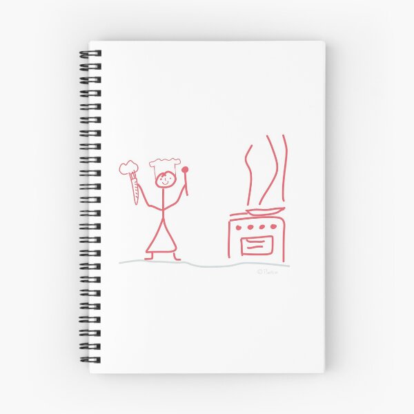 Item preview,  Chef stick figure, work profession restaurant woman designed and sold by KlareLinie.