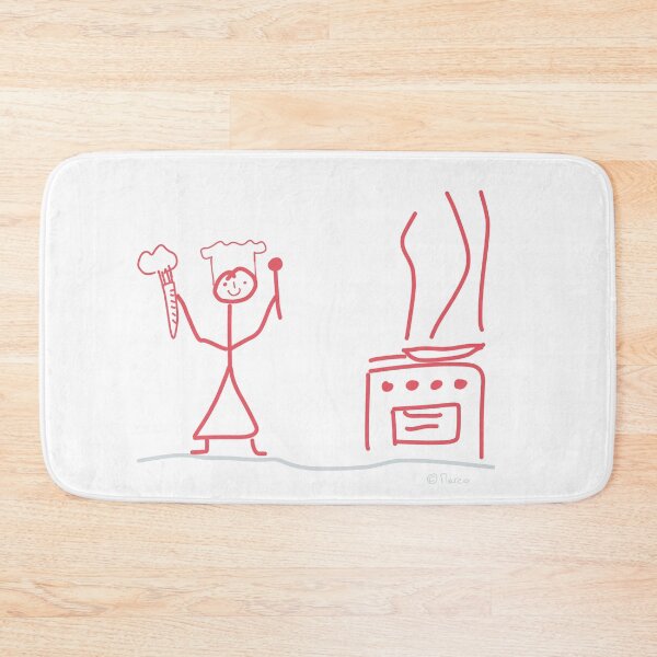 Item preview,  Chef stick figure, work profession restaurant woman designed and sold by KlareLinie.