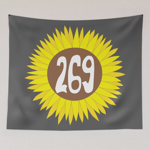 Item preview, Hand Drawn Michigan Sunflower 269 Area Code designed and sold by itsrturn.