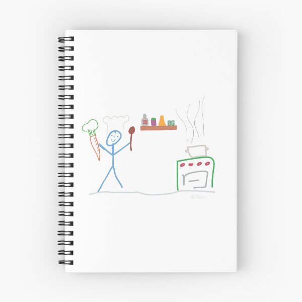 Item preview, Chef stick figure, work job food hobby food designed and sold by KlareLinie.